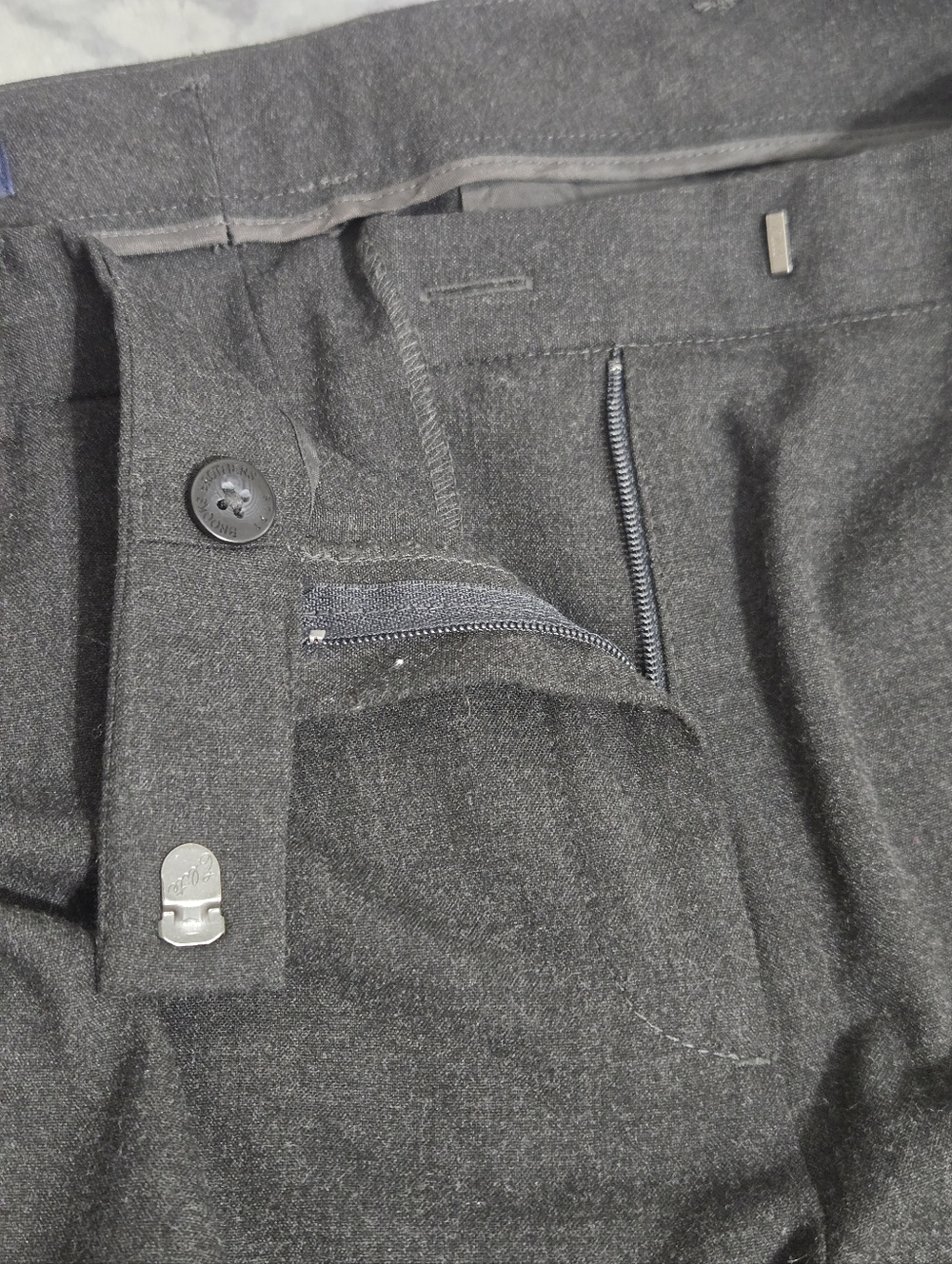 Brooks Brothers 346 Lucia Fit Womens Size 8 Charcoal Gray Dress Pants Trousers - Picture 11 of 13